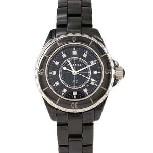 Chanel J12 33mm Ceramic 12P H1625 Quartz Watch